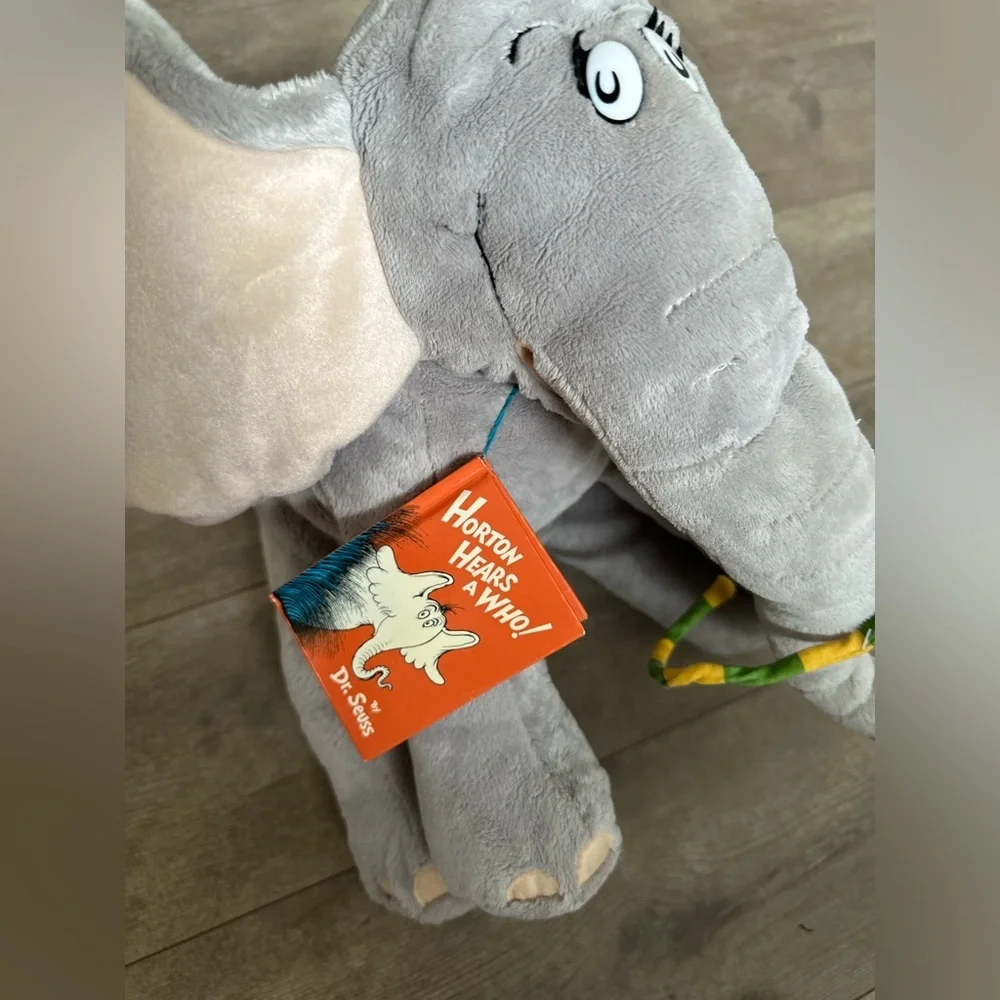 Dr. Seuss Horton Hears a Who Plush & Book Macy's 2008 14" Limited Edition - Picture 13 of 15